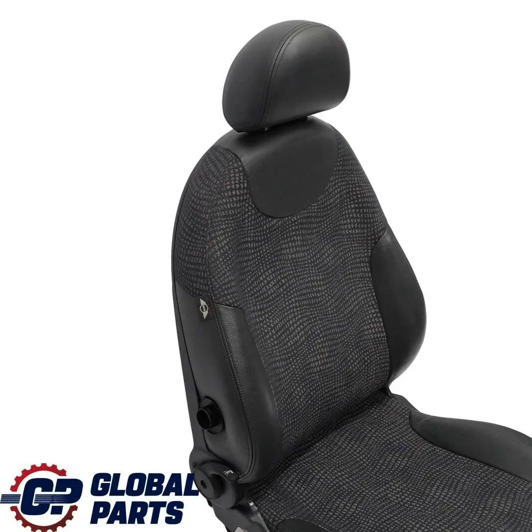 Fotel Przedni Lewy Przód Lewy Skóra Materiał Czarny do Mini Cooper One R50 o numerze 7073081 Mini Cooper One R50 Fotel Przedni Lewy Przód Lewy Skóra Materiał Czarny - SKU 7073081 - Numer Części 7073081