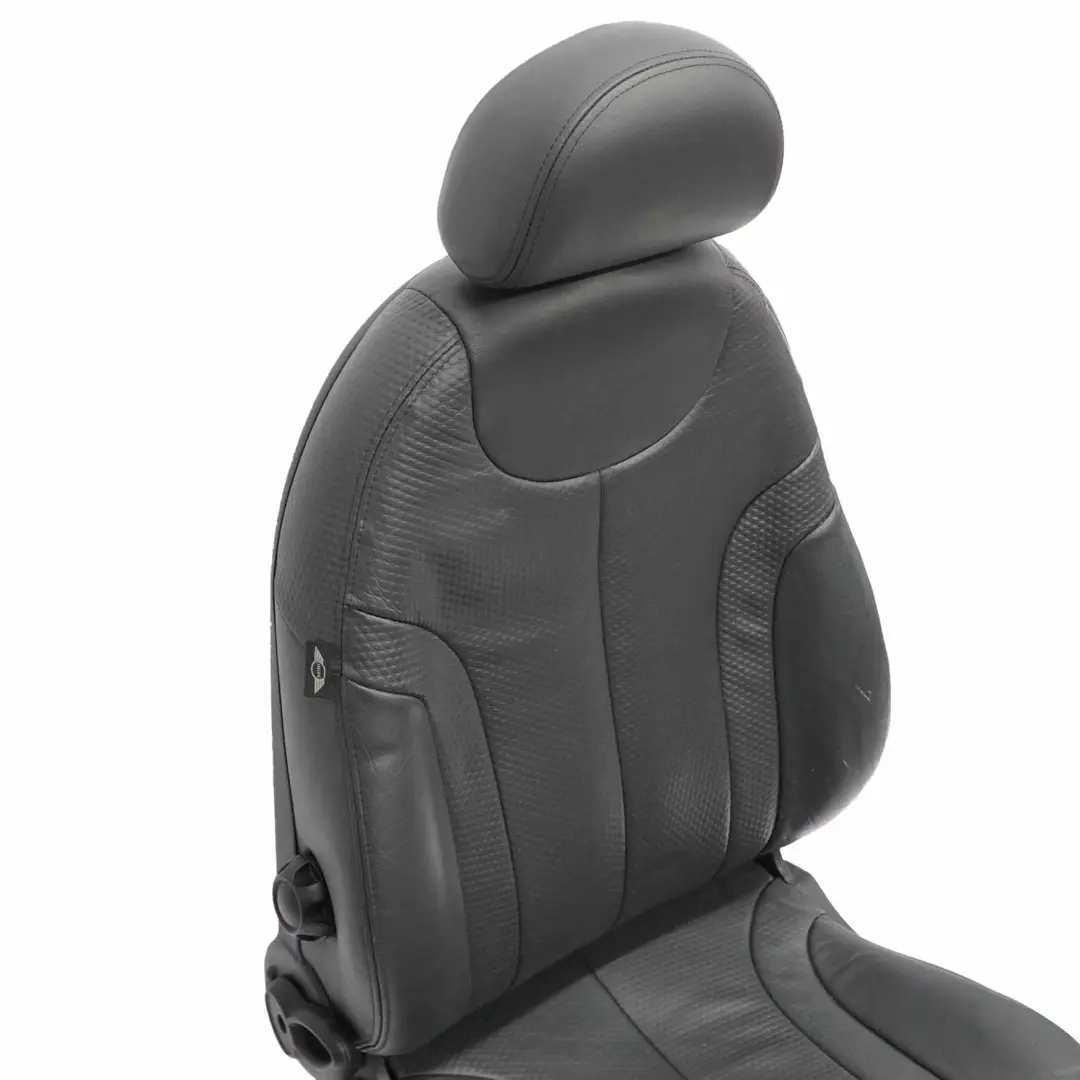  Siège avant Mini Cooper R50 R53 gauche profilé cuir Panther Black - SKU 7073091-1 - Numéro de pièce 7073091