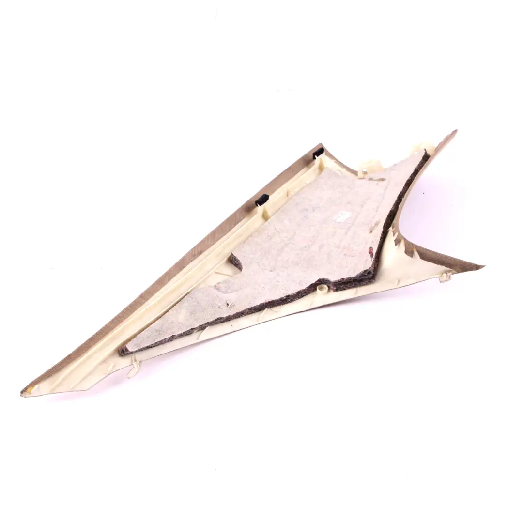 Trim Right O/S Column A Cover ITS Cloth Cream Beige to BMW 6 E63 LCI with Part number 7073606 BMW 6 E63 LCI Trim Right O/S Column A Cover ITS Cloth Cream Beige - SKU 7073606 - Part number 7073606