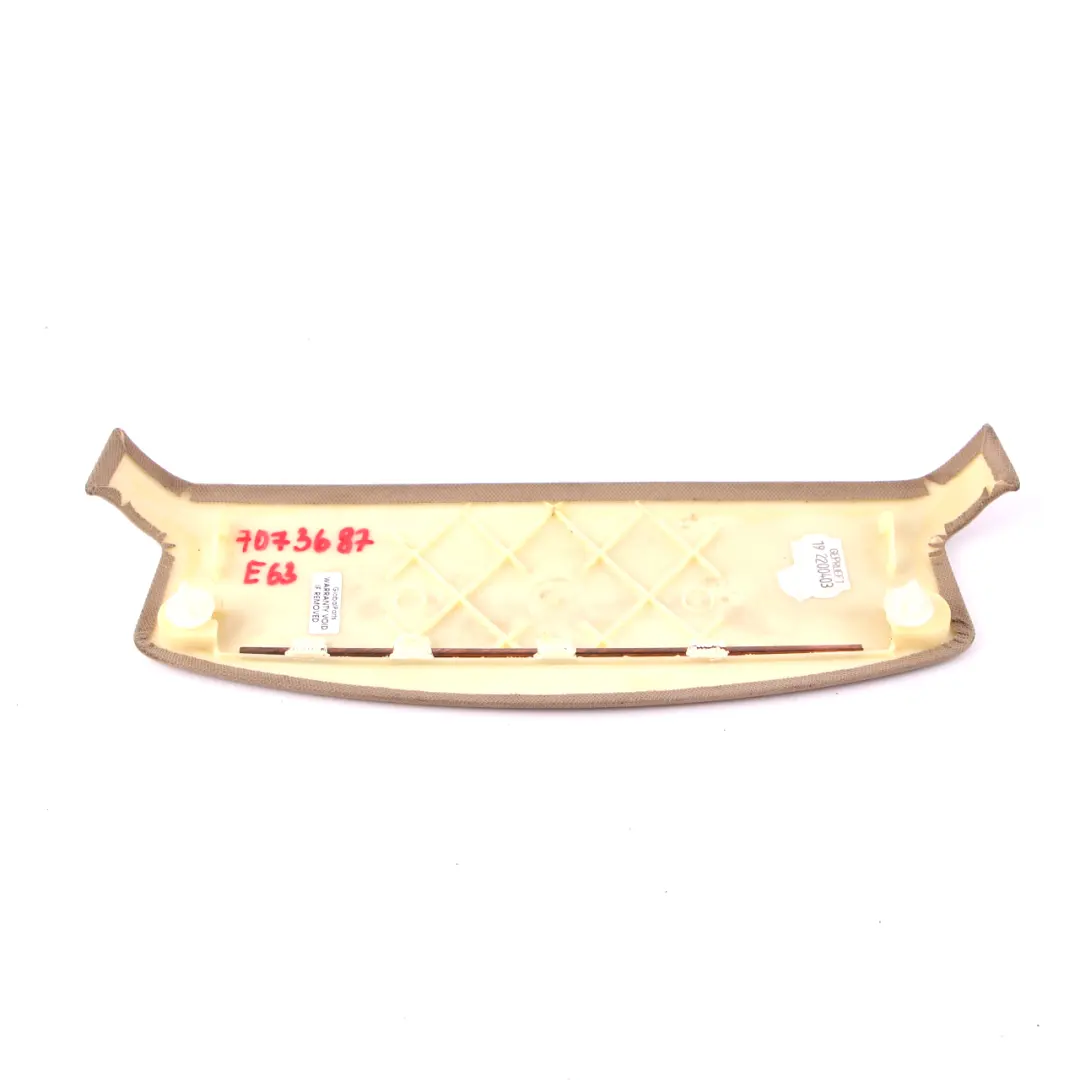 Covering Cover Headlining Rear Cream Beige to BMW 6 Series E63 with Part number 7073687 BMW 6 Series E63 Covering Cover Headlining Rear Cream Beige - SKU 7073687 - Part number 7073687