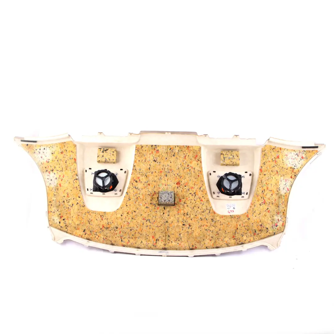 Window Parcel Shelf Panel Trim Cover Creambeige Beige to BMW 6 E63 Coupe Rear with Part number 7073737 BMW 6 E63 Coupe Rear Window Parcel Shelf Panel Trim Cover Creambeige Beige - SKU 7073737 - Part number 7073737