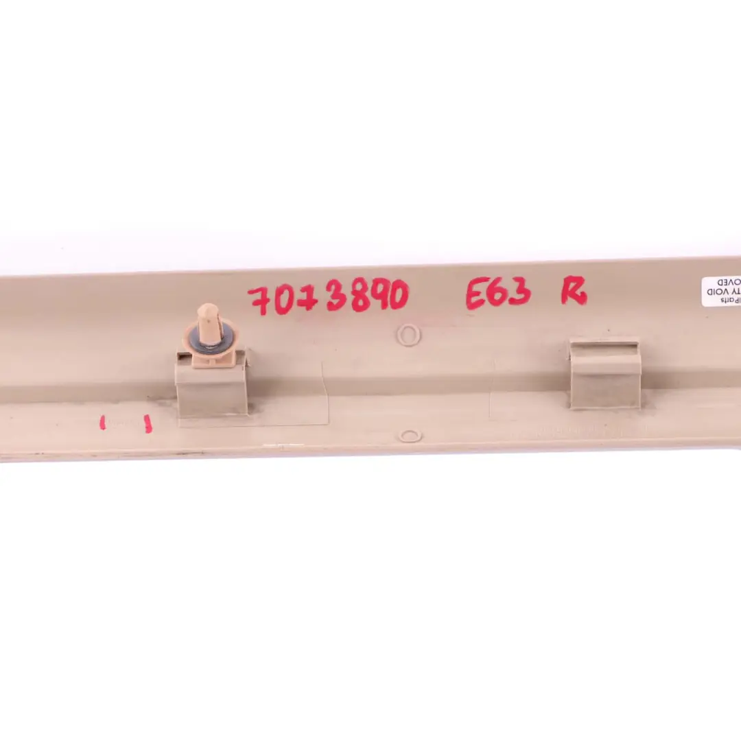 Strip Entrance Interior Right O/S Creme Beige 7008932 to BMW 6 Series E63 E64 Cover with Part number 7073890 BMW 6 Series E63 E64 Cover Strip Entrance Interior Right O/S Creme Beige 7008932 - SKU 7073890 - Part number 7073890