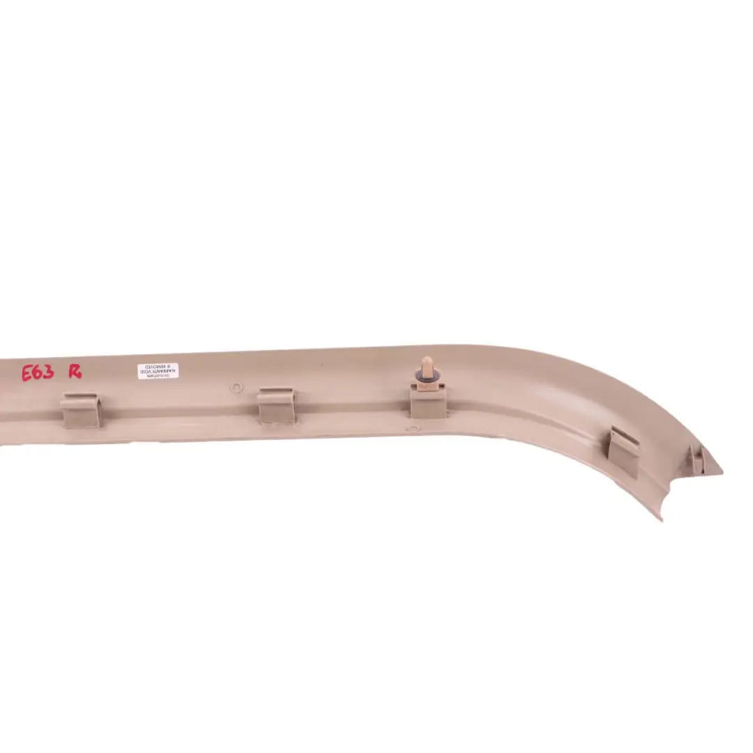 Strip Entrance Interior Right O/S Creme Beige 7008932 to BMW 6 Series E63 E64 Cover with Part number 7073890 BMW 6 Series E63 E64 Cover Strip Entrance Interior Right O/S Creme Beige 7008932 - SKU 7073890 - Part number 7073890