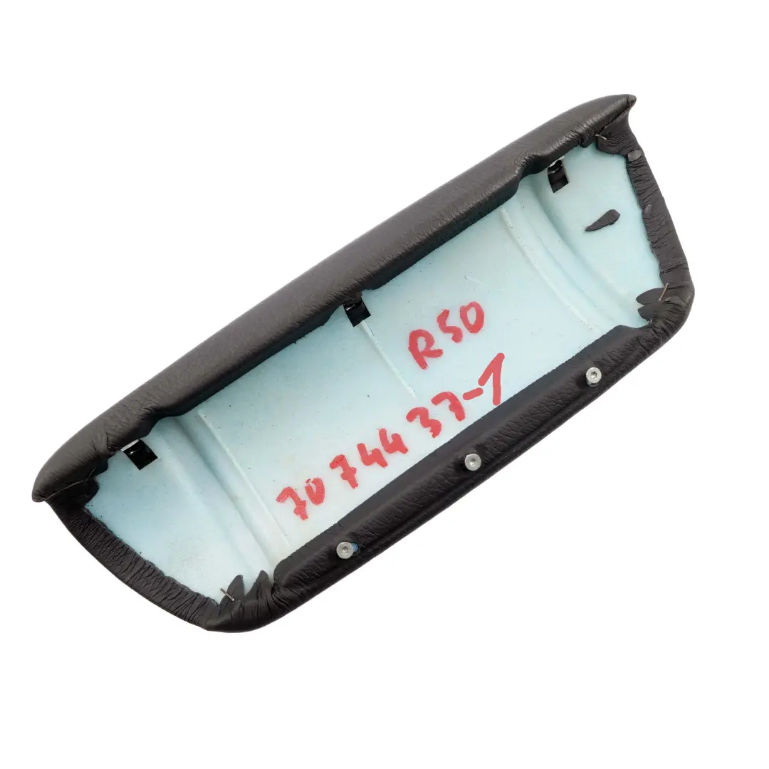 Armlehne Leder Rechts Panther Black Schwarz für Mini Cooper R50 R53 mit Teilenummer 7074437 Mini Cooper R50 R53 Armlehne Leder Rechts Panther Black Schwarz - SKU 7074437-1 - Teilenummer 7074437