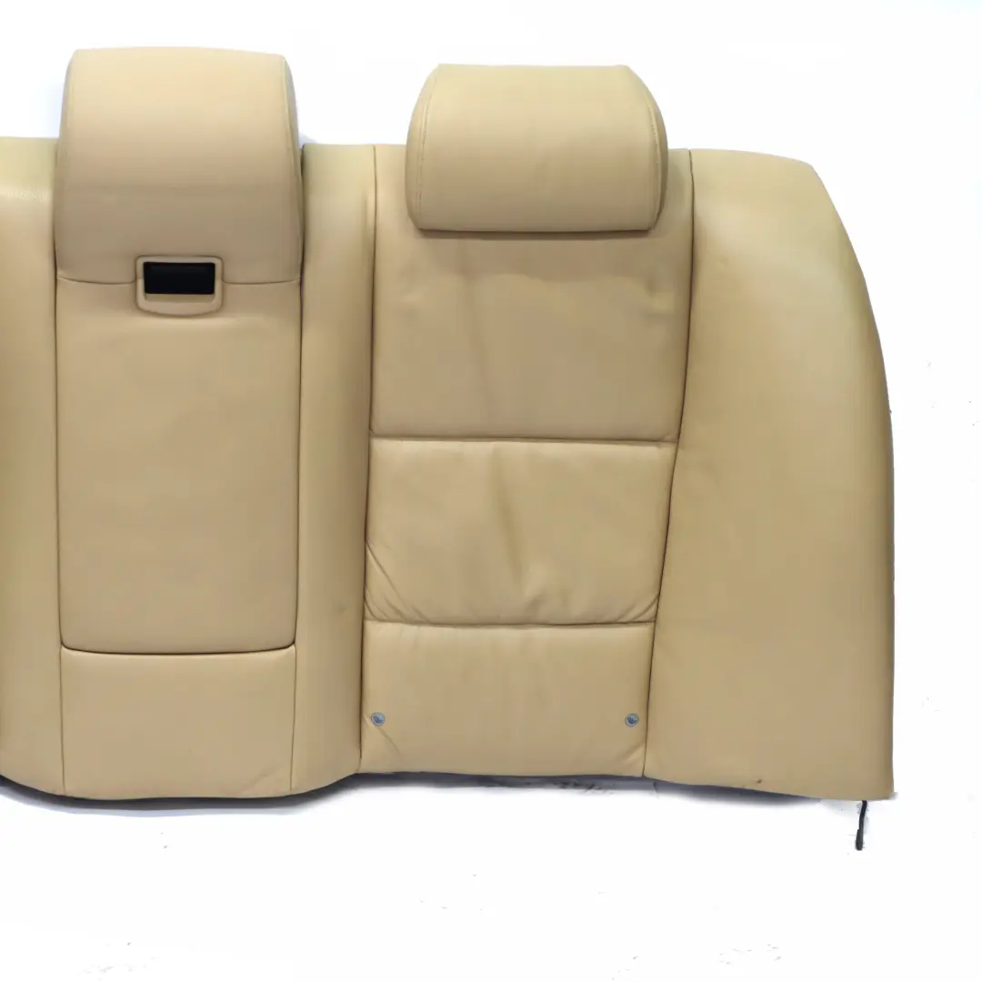 BMW E60 Kanapa Tylna Oparcie Fotela Skóra Dakota Beżowa - SKU 7074550-1 - Numer Części 7074550