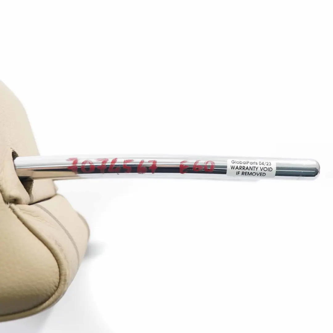 BMW E60 E61 Reposacabezas Asiento Trasero Izquierdo Derecho Cuero Dakota Beige - SKU 7074567 - Número de pieza 7074567