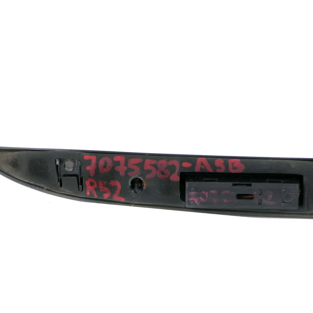 Boot Lid Trunk Grab Handle Tailgate Astro Black A25 to Mini Cooper R50 R52 R53 with Part number 7075582 Mini Cooper R50 R52 R53 Boot Lid Trunk Grab Handle Tailgate Astro Black A25 - SKU 7075582-ASB - Part number 7075582
