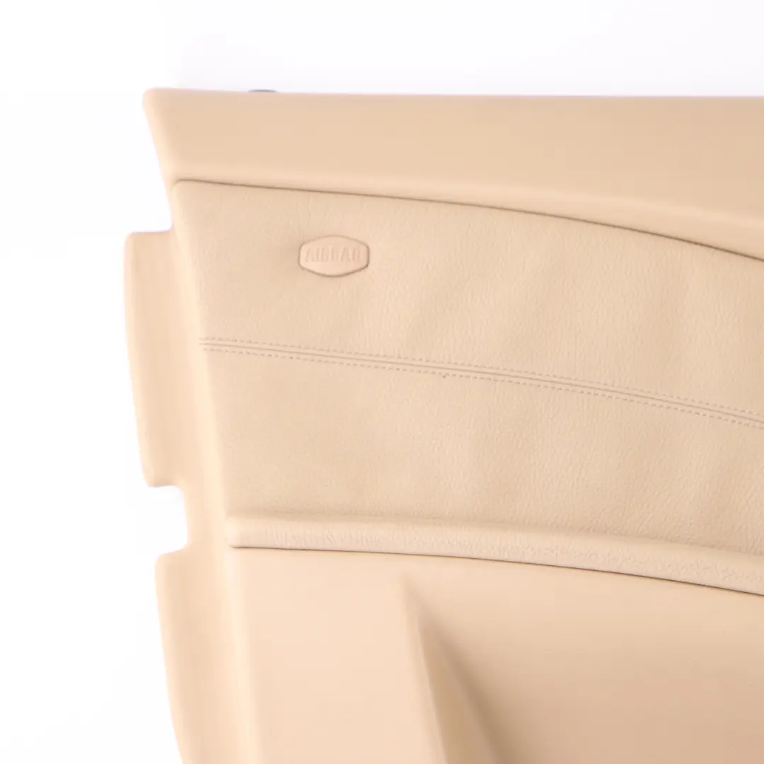 Front Left N/S Door Card Trim Panel Beige Leather to BMW 5 E60 E61 with Part number 7076167 BMW 5 E60 E61 Front Left N/S Door Card Trim Panel Beige Leather - SKU 7076167 - Part number 7076167