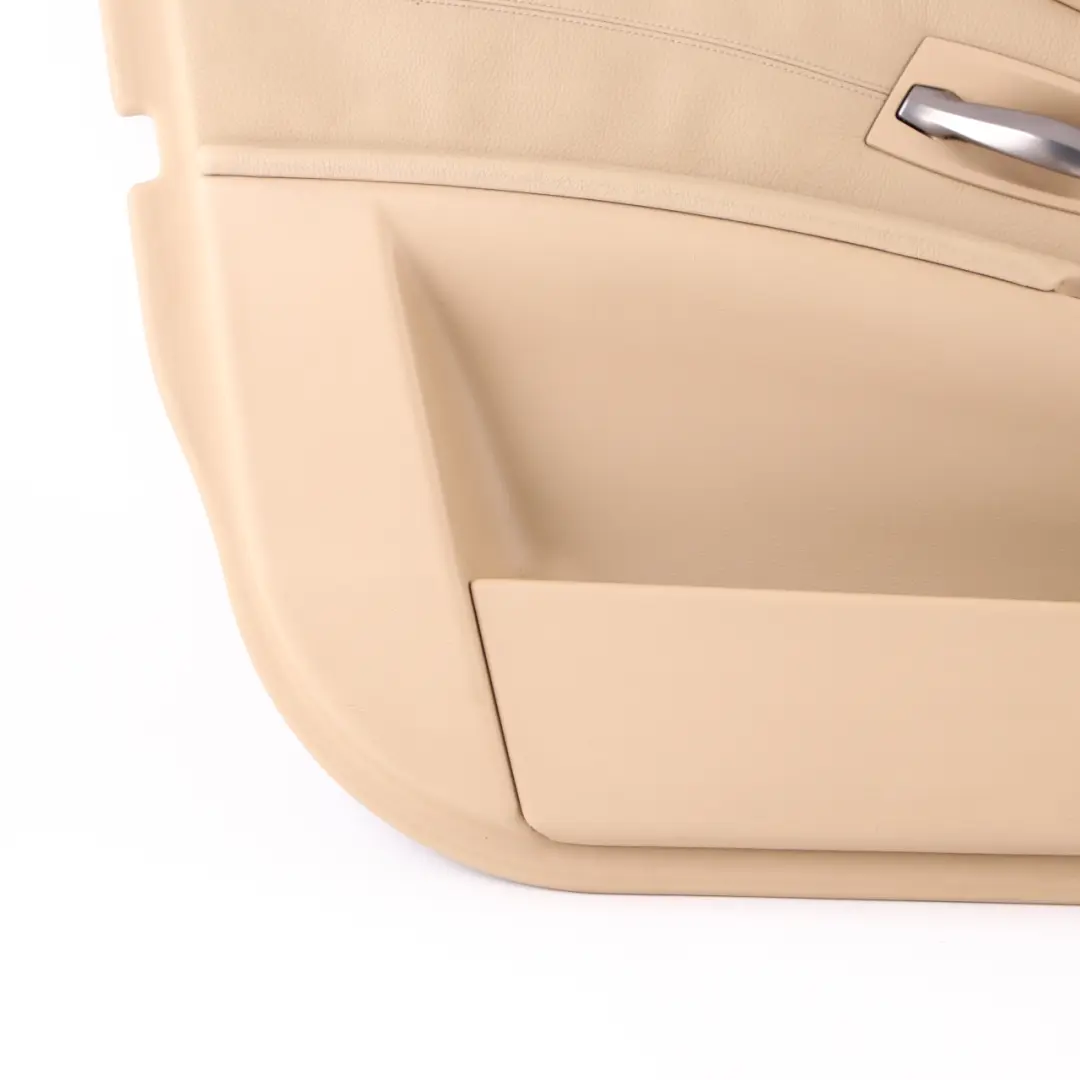 BMW 5 E60 E61 Front Left N/S Door Card Trim Panel Beige Leather - SKU 7076167 - Part number 7076167
