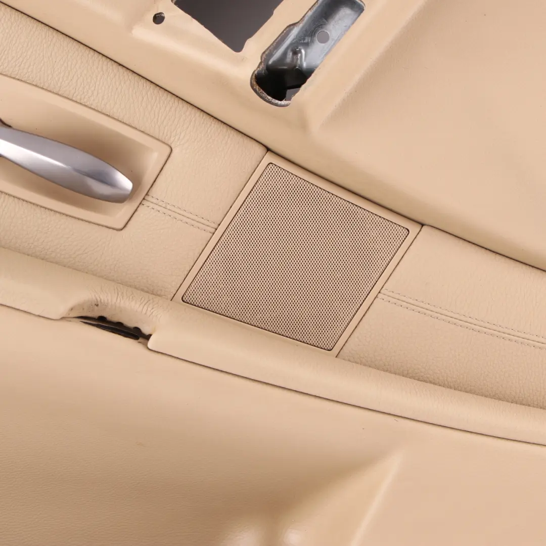Front Left N/S Door Card Trim Panel Beige Leather to BMW 5 E60 E61 with Part number 7076167 BMW 5 E60 E61 Front Left N/S Door Card Trim Panel Beige Leather - SKU 7076167 - Part number 7076167