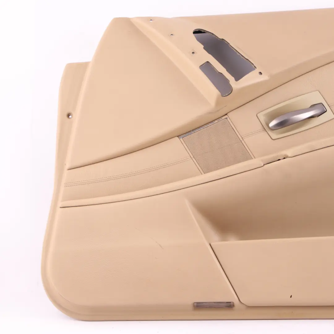 Front Right O/S Door Card Side Panel Trim Panel Beige Leather to BMW 5 E60 E61 with Part number 7076168 BMW 5 E60 E61 Front Right O/S Door Card Side Panel Trim Panel Beige Leather - SKU 7076168 - Part number 7076168