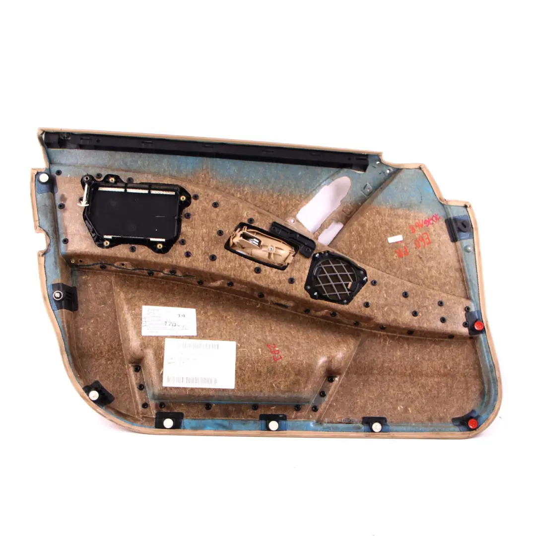 BMW 5 E60 E61 Front Right O/S Door Card Side Panel Trim Panel Beige Leather - SKU 7076168 - Part number 7076168