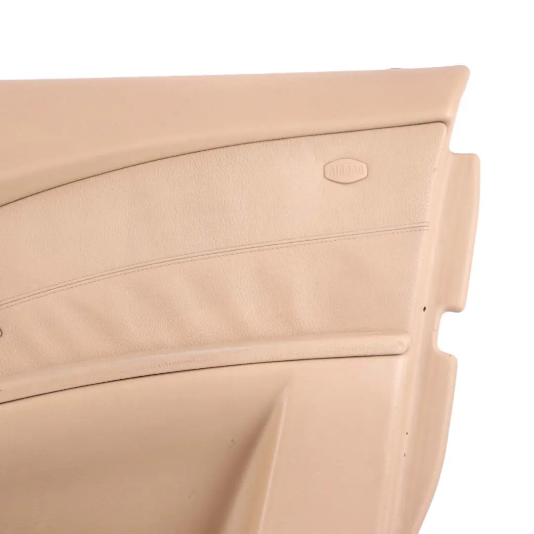 Front Right O/S Door Card Side Panel Trim Panel Beige Leather to BMW 5 E60 E61 with Part number 7076168 BMW 5 E60 E61 Front Right O/S Door Card Side Panel Trim Panel Beige Leather - SKU 7076168 - Part number 7076168