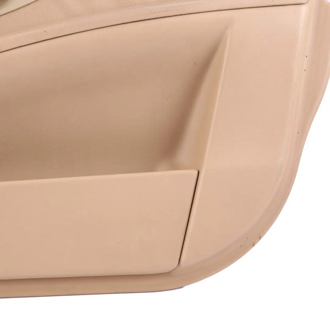 Front Right O/S Door Card Side Panel Trim Panel Beige Leather to BMW 5 E60 E61 with Part number 7076168 BMW 5 E60 E61 Front Right O/S Door Card Side Panel Trim Panel Beige Leather - SKU 7076168 - Part number 7076168