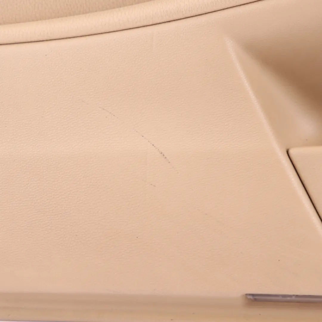 Front Right O/S Door Card Side Panel Trim Panel Beige Leather to BMW 5 E60 E61 with Part number 7076168 BMW 5 E60 E61 Front Right O/S Door Card Side Panel Trim Panel Beige Leather - SKU 7076168 - Part number 7076168