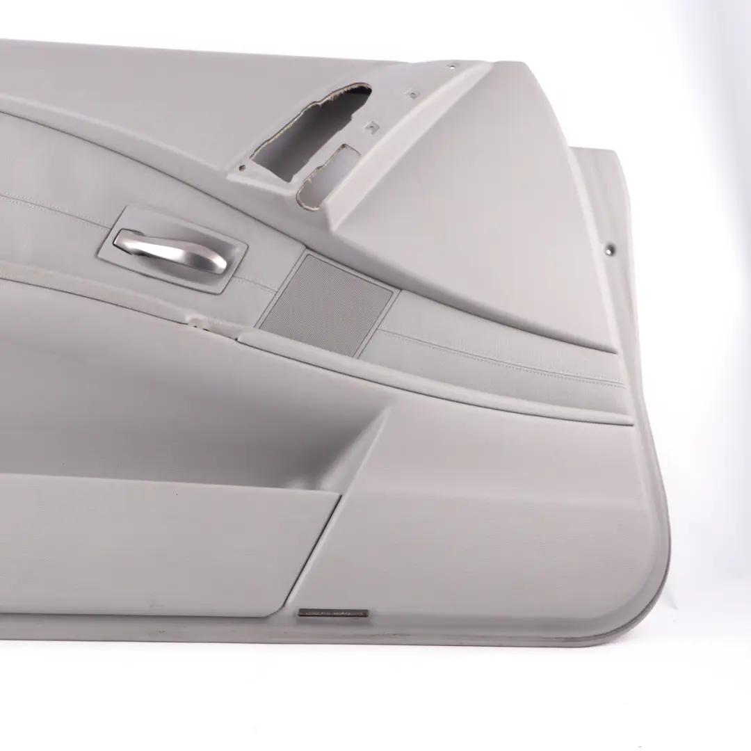 Door Card Lining Leather Trim Panel Front Left N/S Grey to BMW E60 E61 with Part number 7076169 BMW E60 E61 Door Card Lining Leather Trim Panel Front Left N/S Grey - SKU 7076169-1 - Part number 7076169