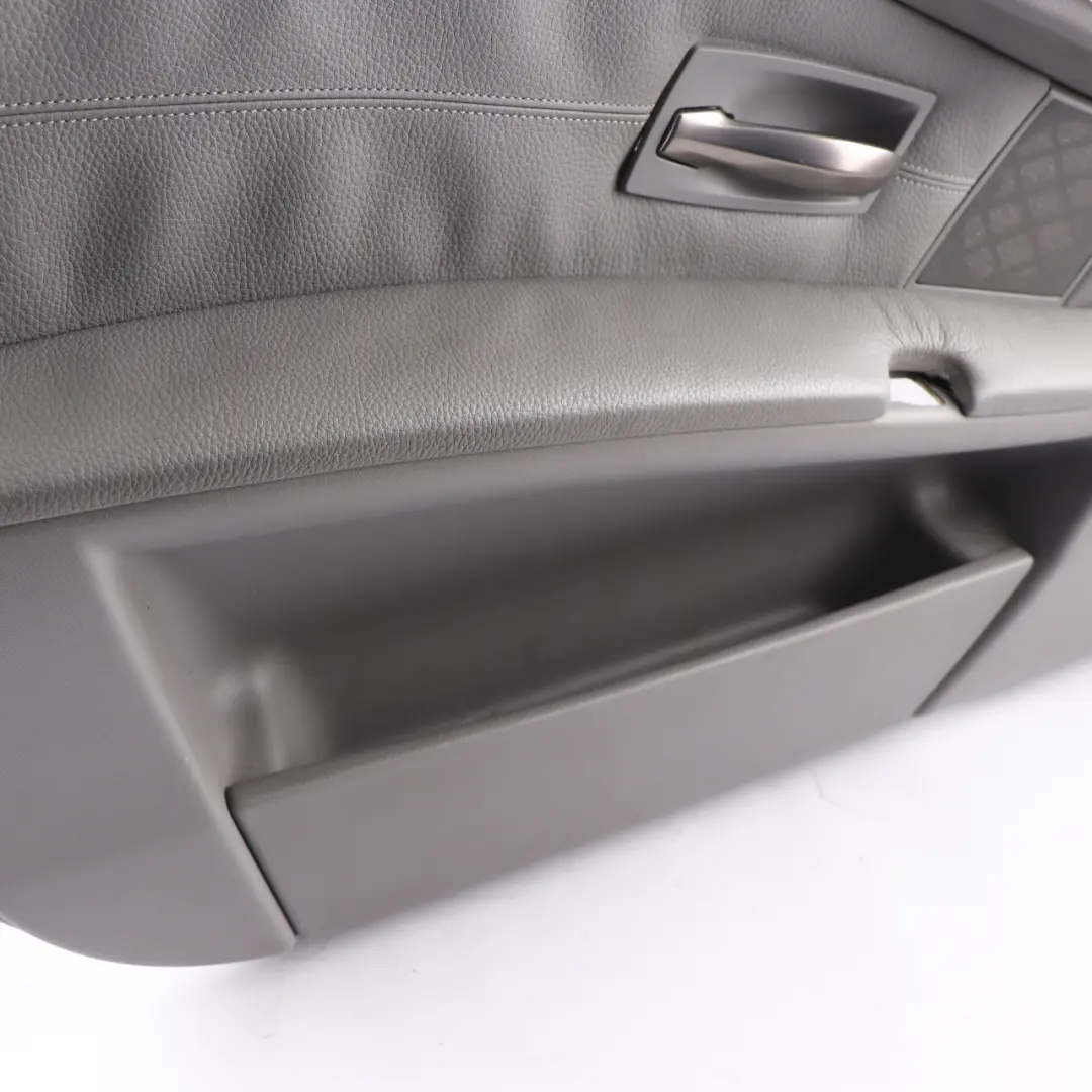 BMW E60 E61 Door Card Lining Leather Trim Panel Front Left N/S Grey - SKU 7076169-1 - Part number 7076169