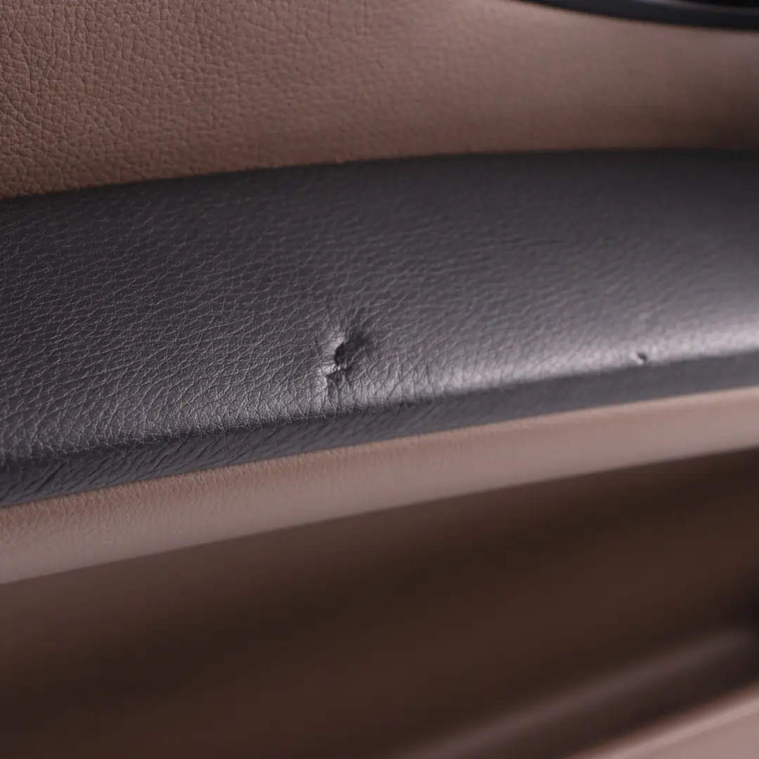 BMW E60 Door Card Front Left N/S Door Interior Panel Leather Truffle Brown - SKU 7076171 - Part number 7076171