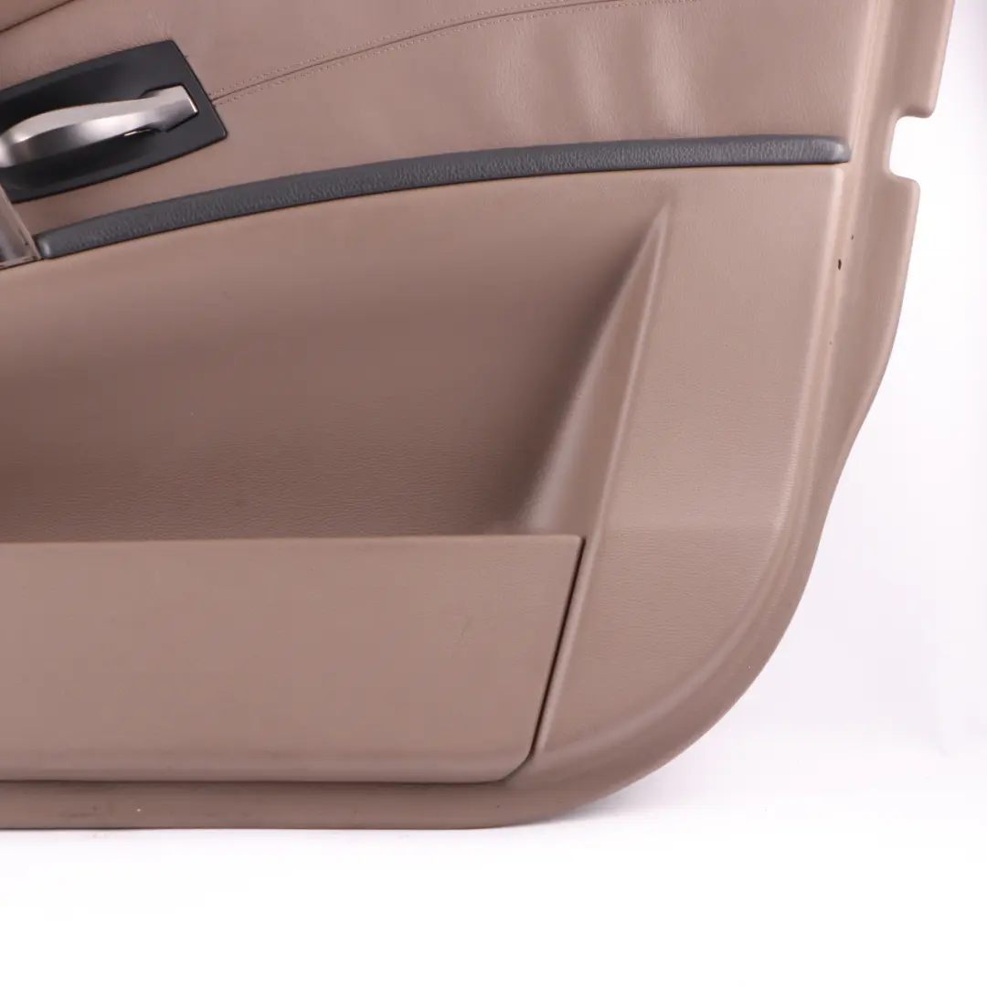Door Card Front Right O/S Door Interior Panel Leather Truffle Brown to BMW E60 with Part number 7076172 BMW E60 Door Card Front Right O/S Door Interior Panel Leather Truffle Brown - SKU 7076172 - Part number 7076172