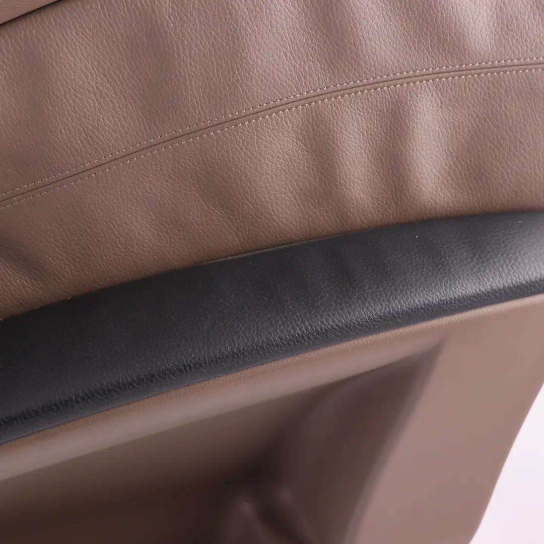 BMW E60 Boczek Drzwi Prawy Przedni Osłona Panel Drzwi Brązowa Skóra - SKU 7076172 - Numer Części 7076172