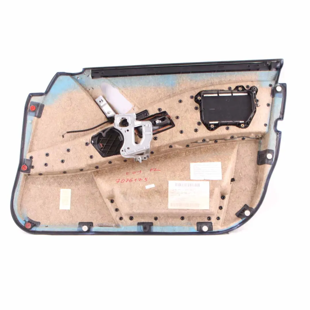 Door Card BMW E60 E61 Trim Panel Covering Front Left N/S Leather Brown to with Part number 7076175 Door Card BMW E60 E61 Trim Panel Covering Front Left N/S Leather Brown - SKU 7076175 - Part number 7076175