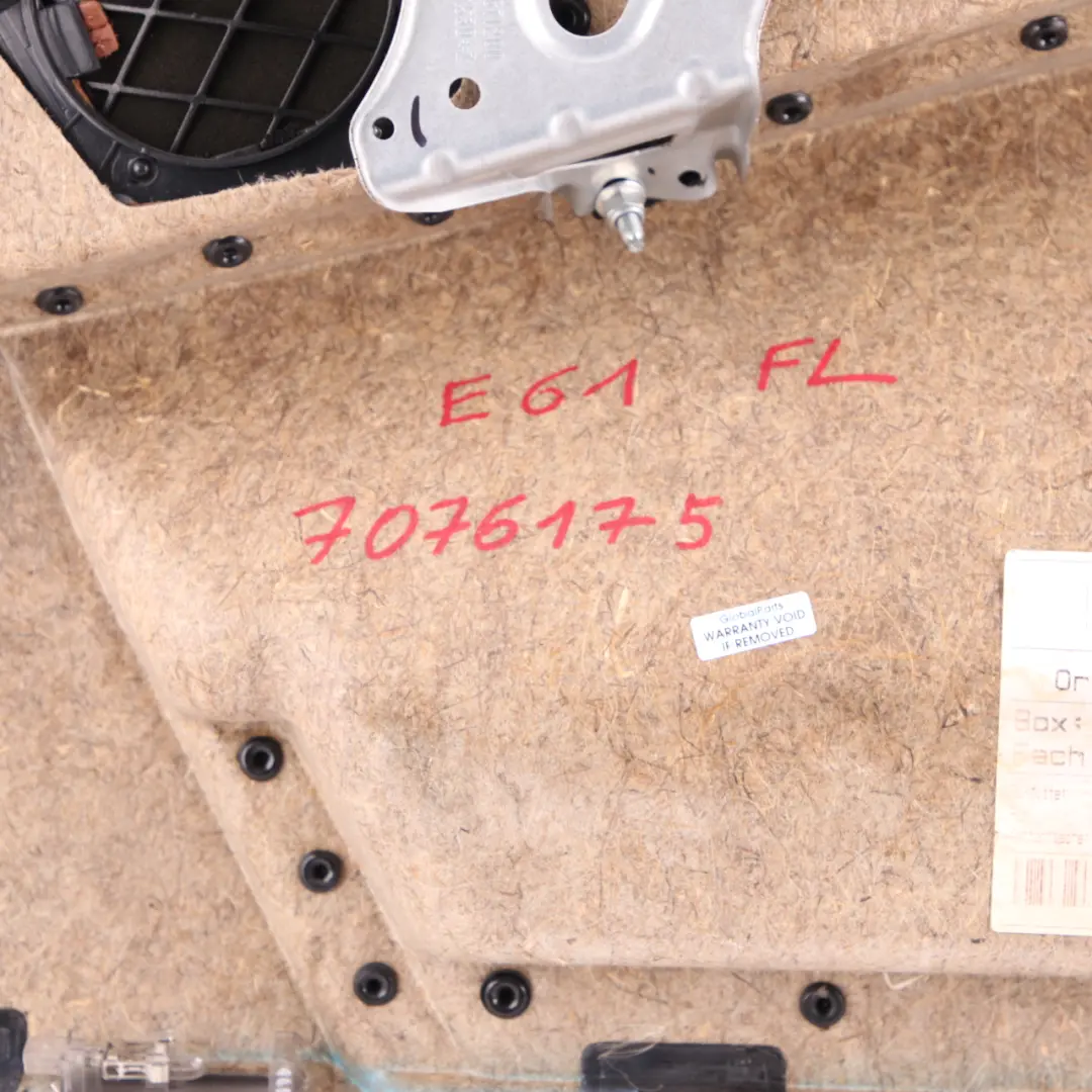  Door Card BMW E60 E61 Trim Panel Covering Front Left N/S Leather Brown - SKU 7076175 - Part number 7076175