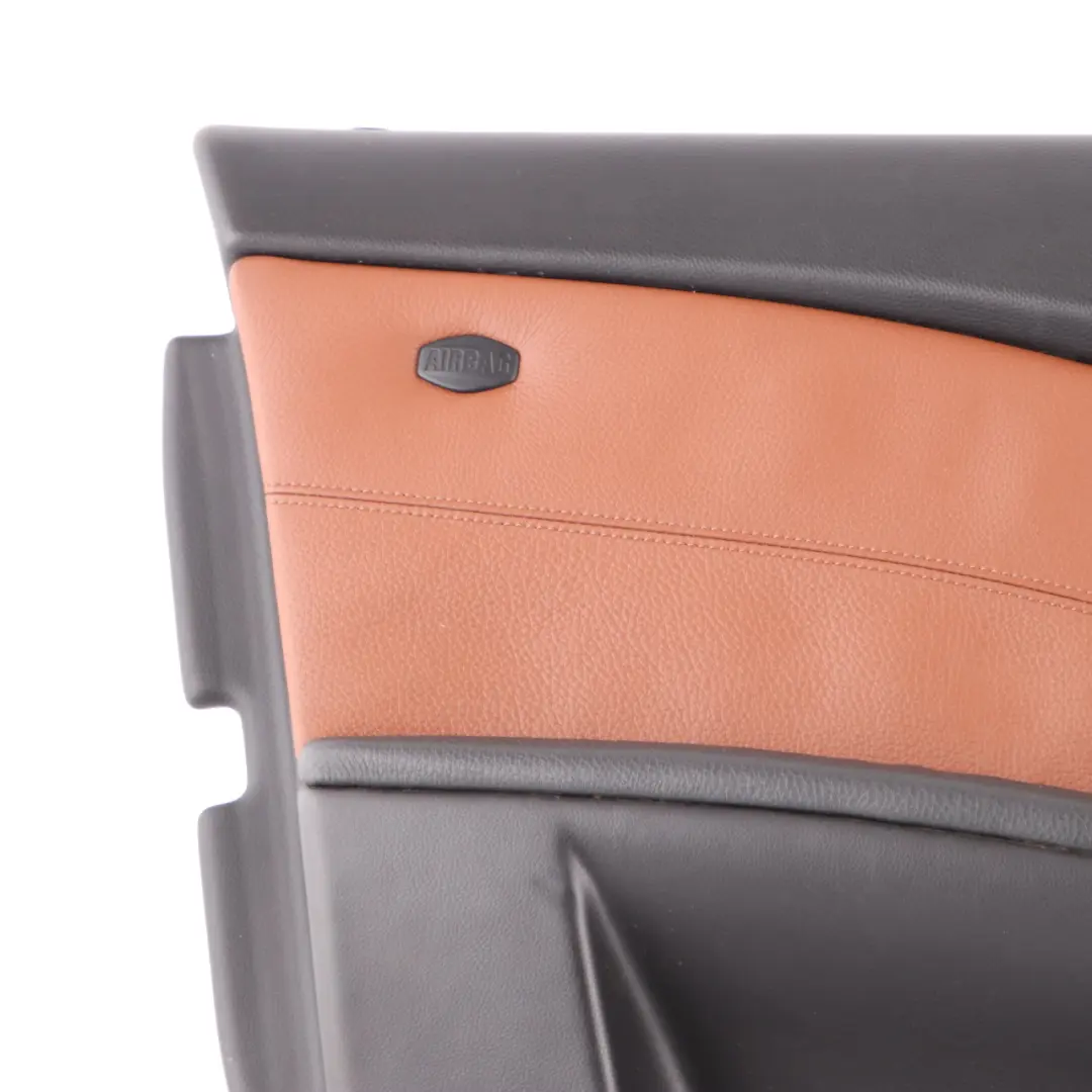 Door Card BMW E60 E61 Trim Panel Covering Front Left N/S Leather Brown to with Part number 7076175 Door Card BMW E60 E61 Trim Panel Covering Front Left N/S Leather Brown - SKU 7076175 - Part number 7076175