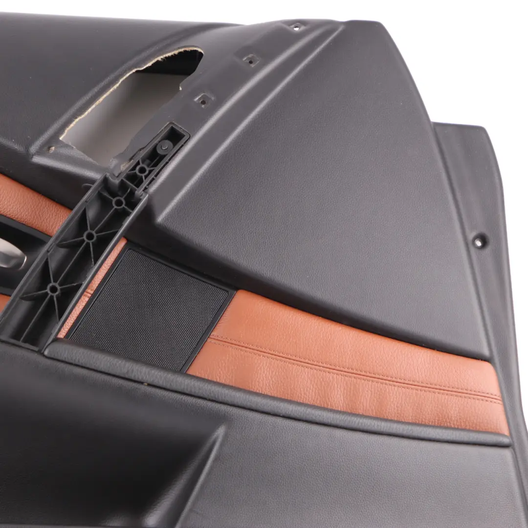  Door Card BMW E60 E61 Trim Panel Covering Front Left N/S Leather Brown - SKU 7076175 - Part number 7076175