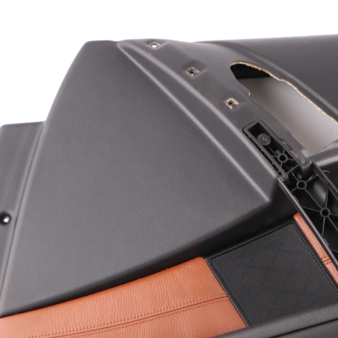  Door Card BMW E60 E61 Trim Panel Covering Front Right O/S Leather Brown - SKU 7076176 - Part number 7076176