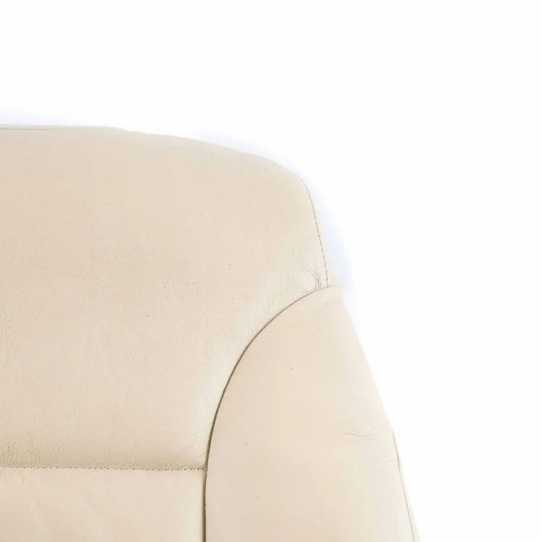 BMW E60 E61 Backrest Cover Front Left Right Heated Seat N/O/S Beige Leather - SKU 7076454-6 - Part number 7076454