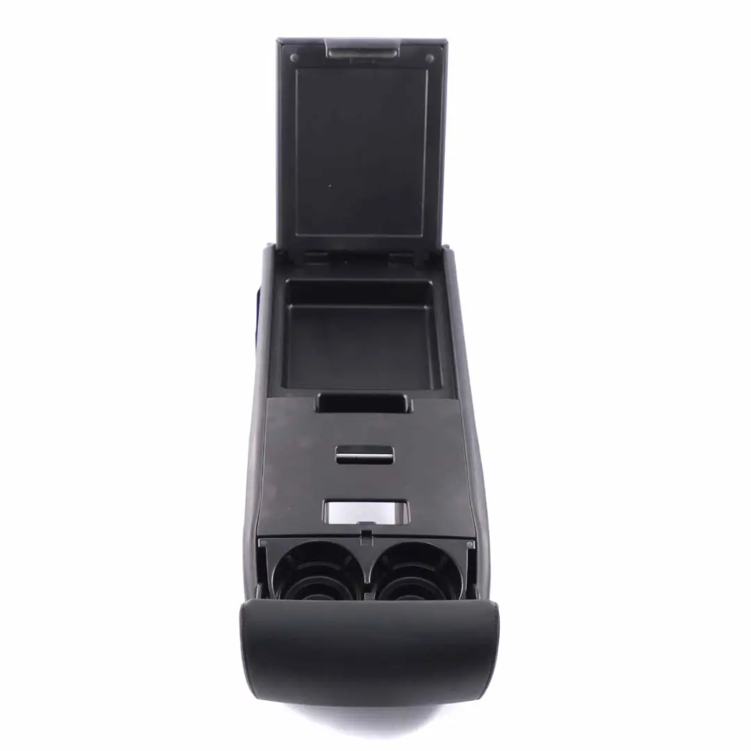 BMW E60 Rear Seat Backrest Centre Armrest Shelf Cup Holder Black Leather Nappa - SKU 7076553 - Part number 7076553
