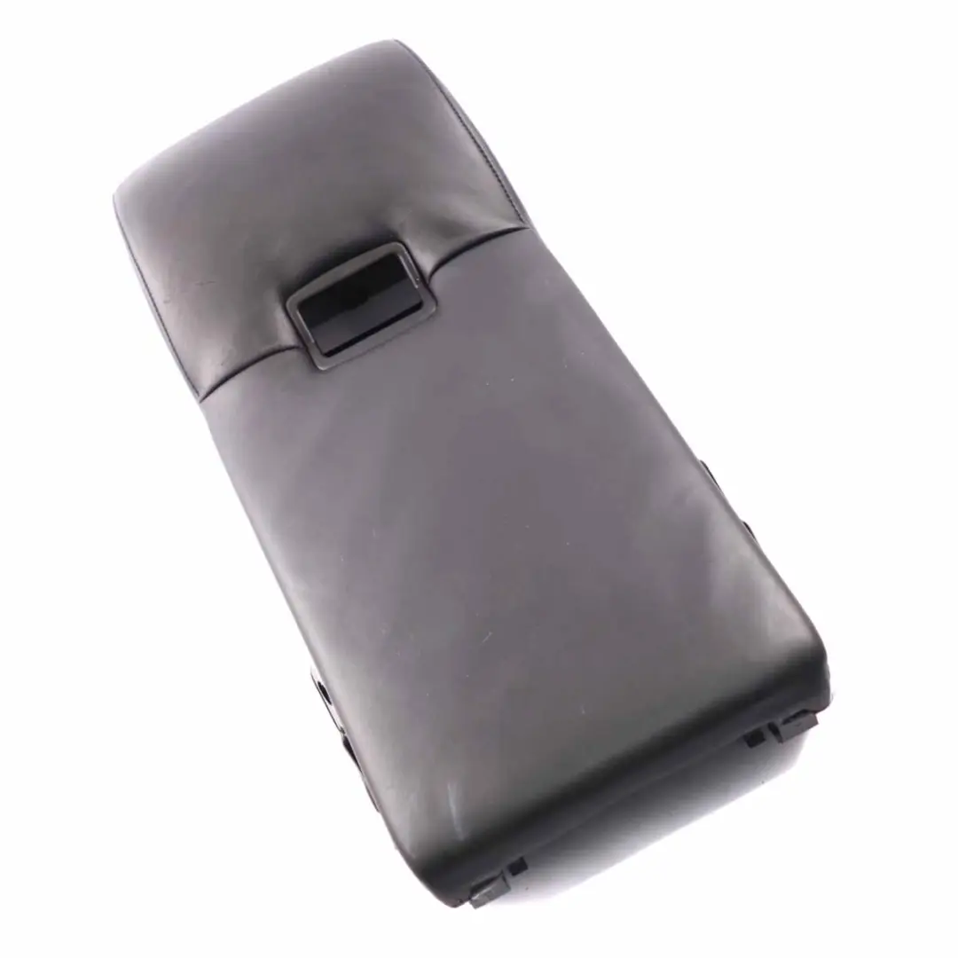 BMW E60 Schienale sedile posteriore Bracciolo Portabicchieri in pelle nera Nappa - SKU 7076553 - Numero di parte 7076553