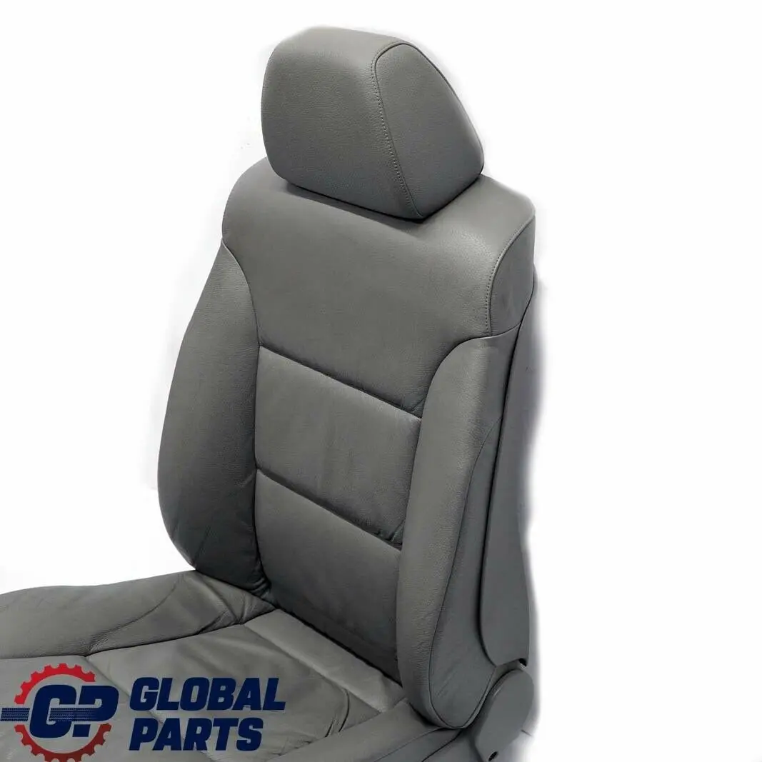 Grey Leather Front Right O/S Seat to BMW 5 Series E60 E61 with Part number 7076665 BMW 5 Series E60 E61 Grey Leather Front Right O/S Seat - SKU 7076665-3 - Part number 7076665