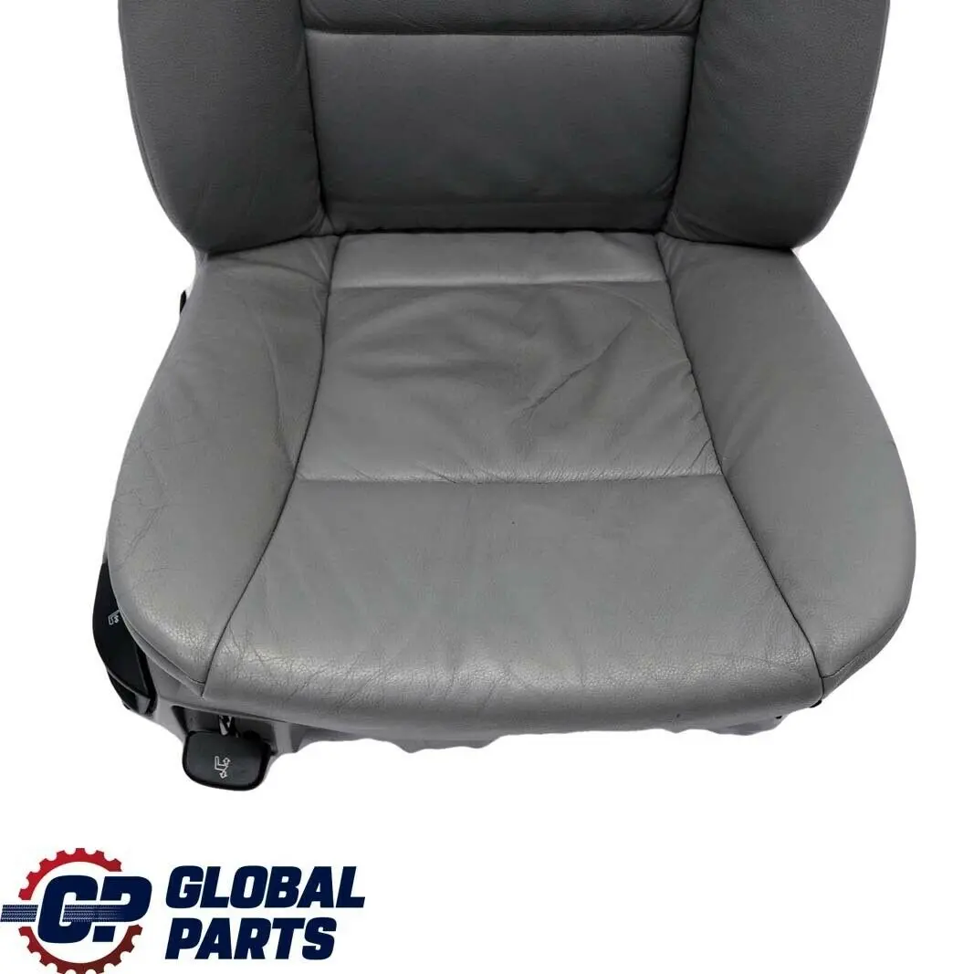 Grey Leather Front Right O/S Seat to BMW 5 Series E60 E61 with Part number 7076665 BMW 5 Series E60 E61 Grey Leather Front Right O/S Seat - SKU 7076665-3 - Part number 7076665
