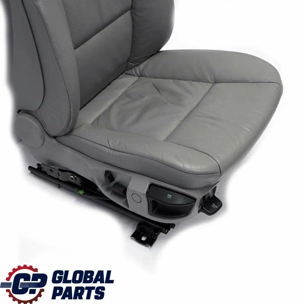 Grey Leather Front Right O/S Seat to BMW 5 Series E60 E61 with Part number 7076665 BMW 5 Series E60 E61 Grey Leather Front Right O/S Seat - SKU 7076665-3 - Part number 7076665