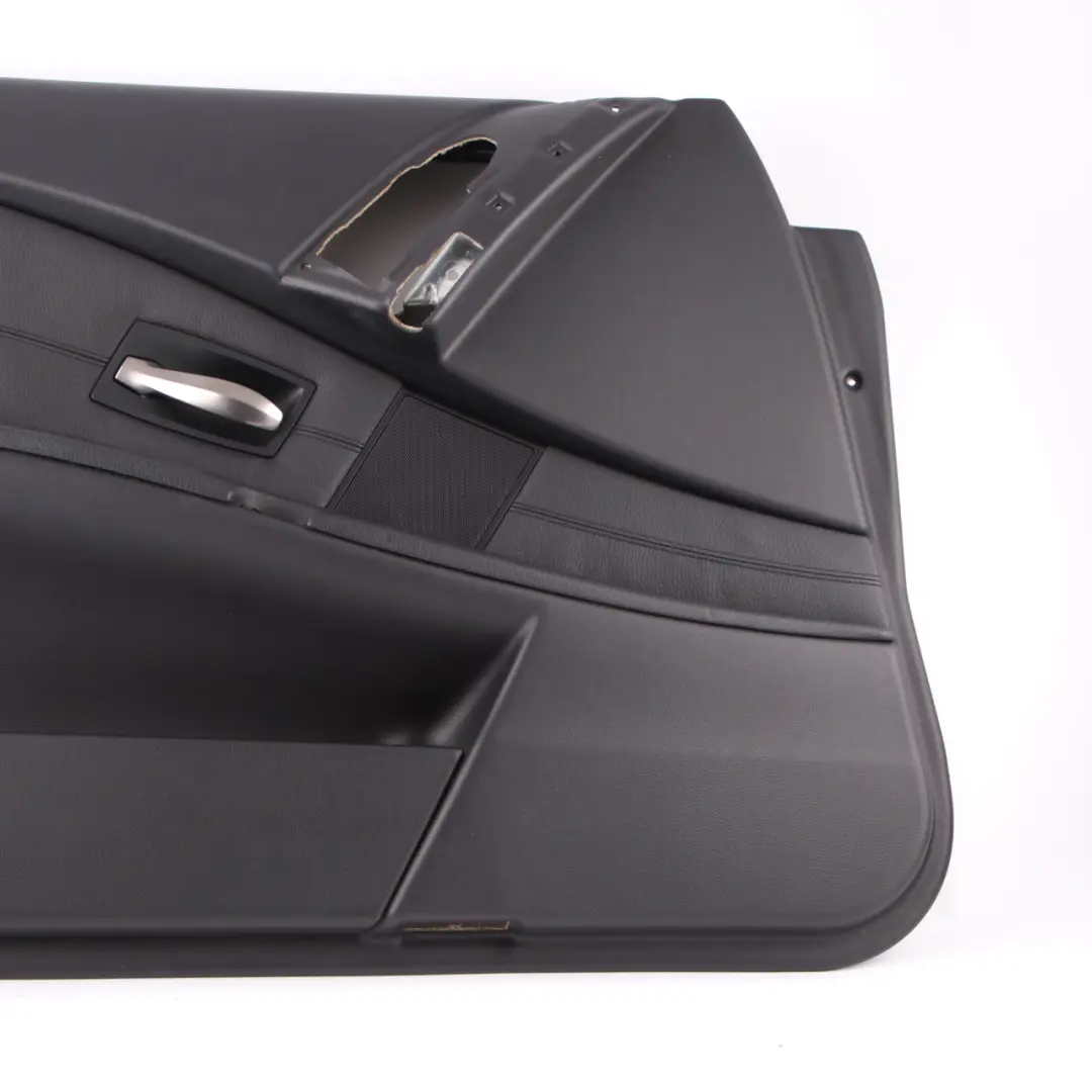 BMW E60 E61 Door Card Front Left N/S Lining Leather Trim Panel Black - SKU 7076763-1 - Part number 7076763