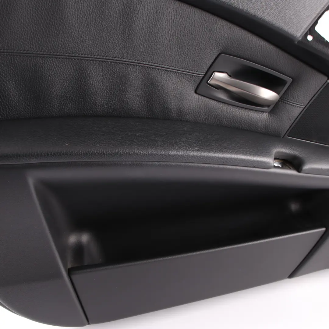 Door Card Front Left N/S Lining Leather Trim Panel Black to BMW E60 E61 with Part number 7076763 BMW E60 E61 Door Card Front Left N/S Lining Leather Trim Panel Black - SKU 7076763-1 - Part number 7076763