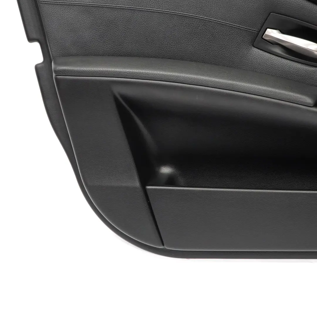 BMW E60 E61 Front Left N/S Door Card Lining Leather Trim Panel Black - SKU 7076763 - Part number 7076763