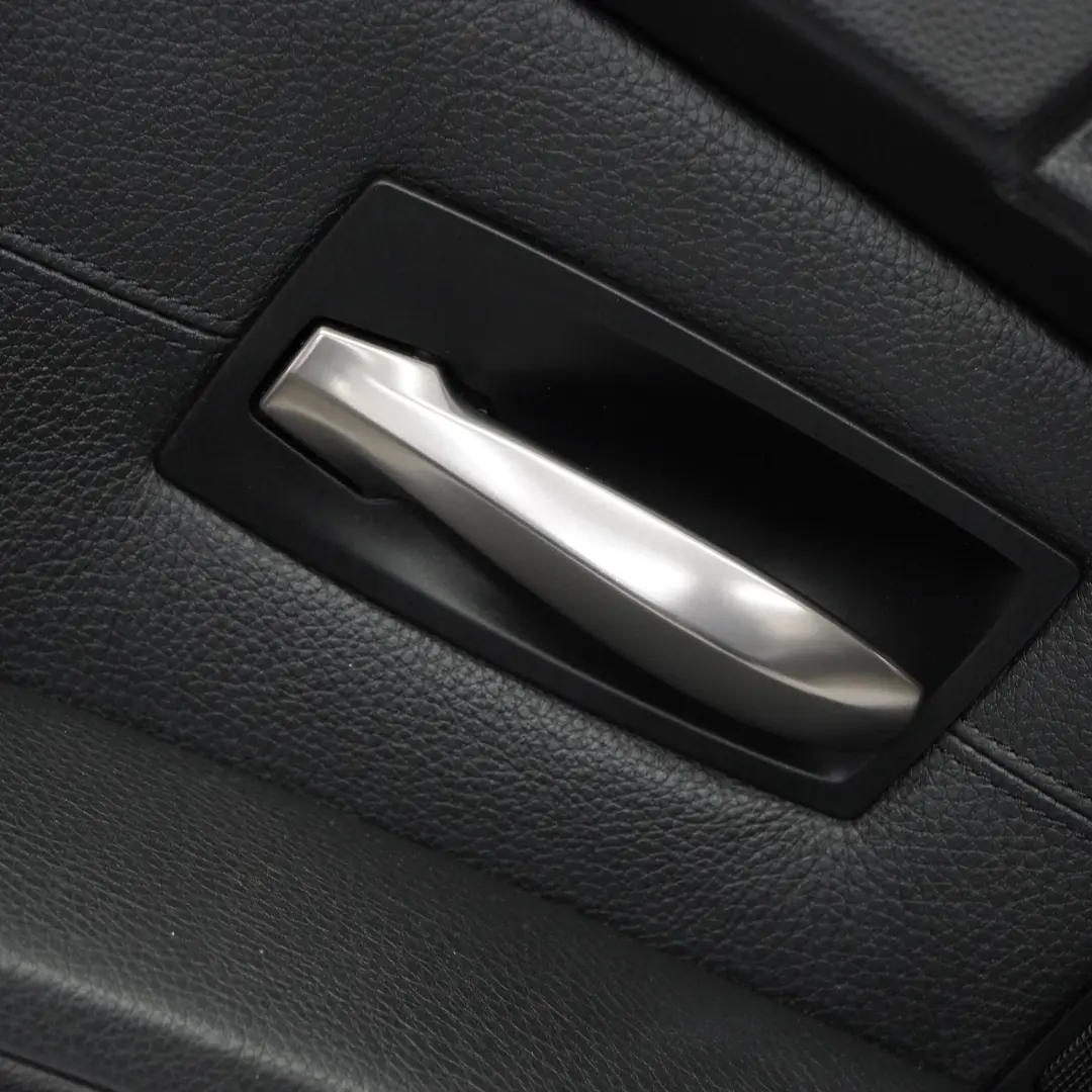 Vorne Links Türkartenverkleidung Lederverkleidung Schwarz BMW E60 E61 - SKU 7076763 - Teilenummer 7076763