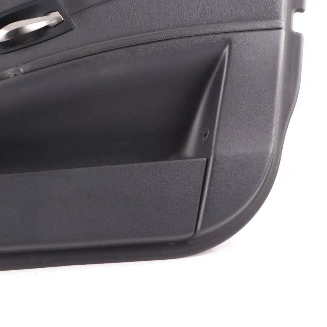 BMW E60 E61 Door Card Leather Trim Panel Front Right O/S Black - SKU 7076764-1 - Part number 7076764