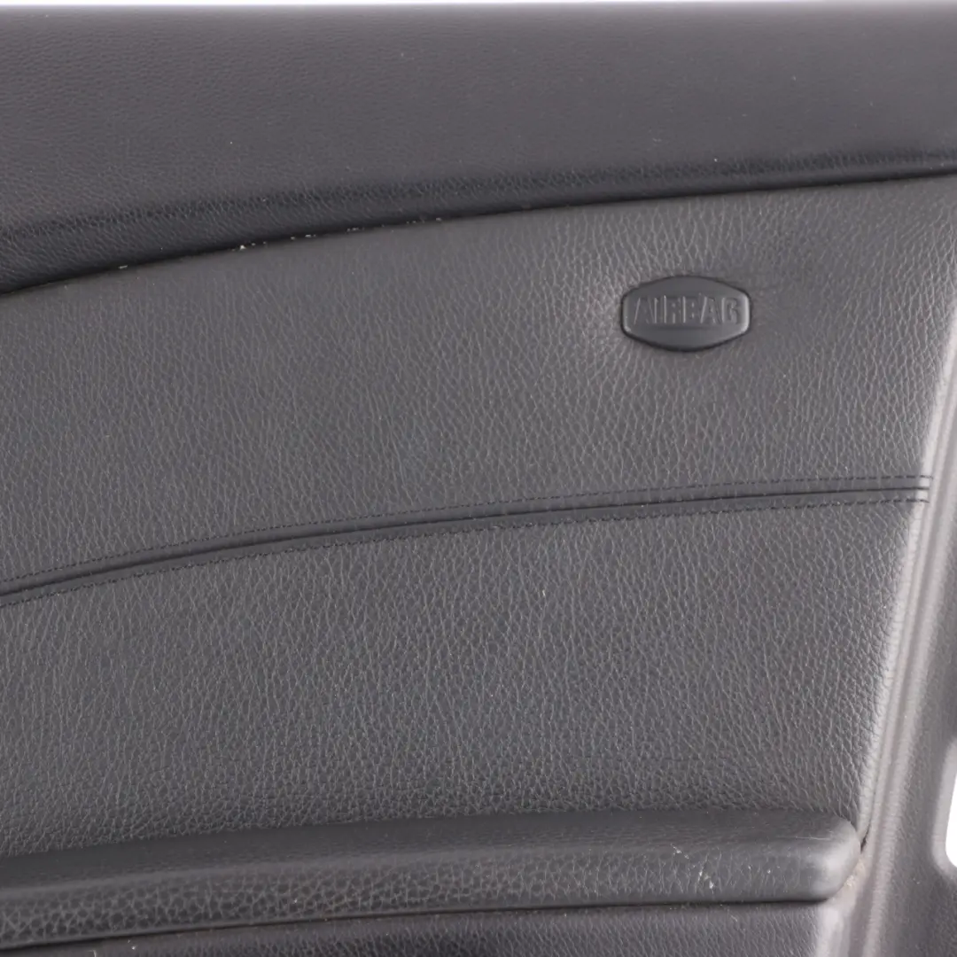 Door Card Leather Trim Panel Front Right O/S Black to BMW E60 E61 with Part number 7076764 BMW E60 E61 Door Card Leather Trim Panel Front Right O/S Black - SKU 7076764-1 - Part number 7076764