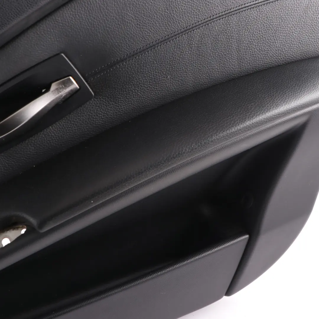 BMW E60 E61 Door Card Leather Trim Panel Front Right O/S Black - SKU 7076764-1 - Part number 7076764