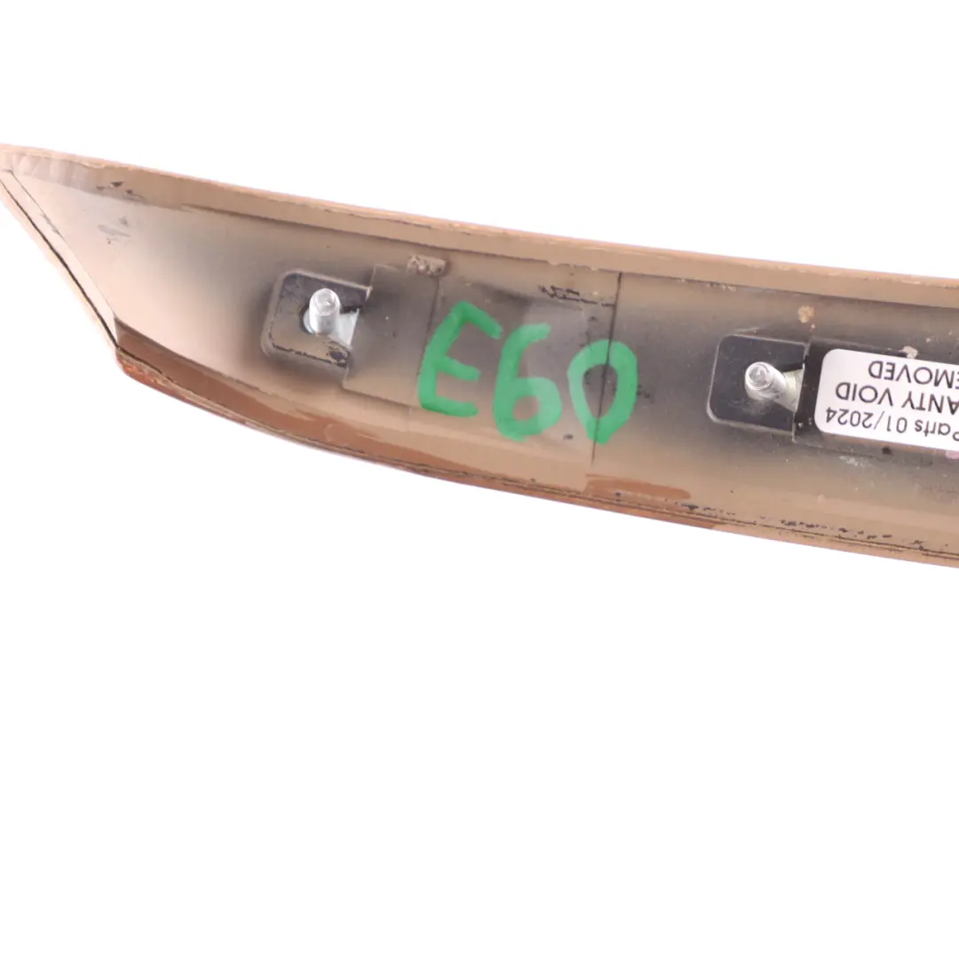 Handle Trim Strip Front Right O/S Poplar Woodgrain Light to BMW E60 E61 Cover with Part number 7076804 BMW E60 E61 Cover Handle Trim Strip Front Right O/S Poplar Woodgrain Light - SKU 7076804 - Part number 7076804