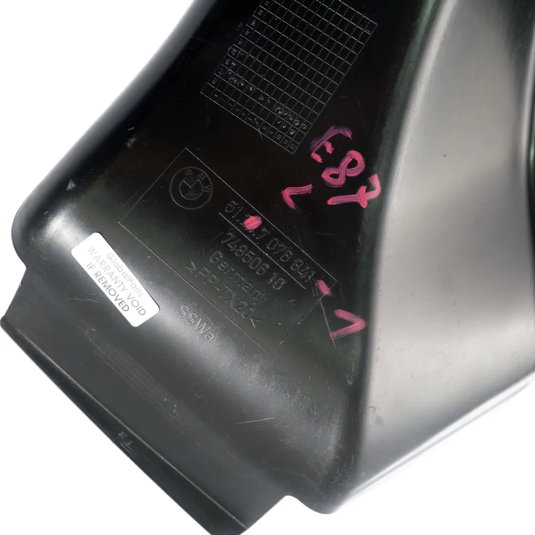 Front Bumper Left Brake Air Duct Cooling N/S to BMW 1 Series 1 E87 SE with Part number 7076841 BMW 1 Series 1 E87 SE Front Bumper Left Brake Air Duct Cooling N/S - SKU 7076841-1 - Part number 7076841