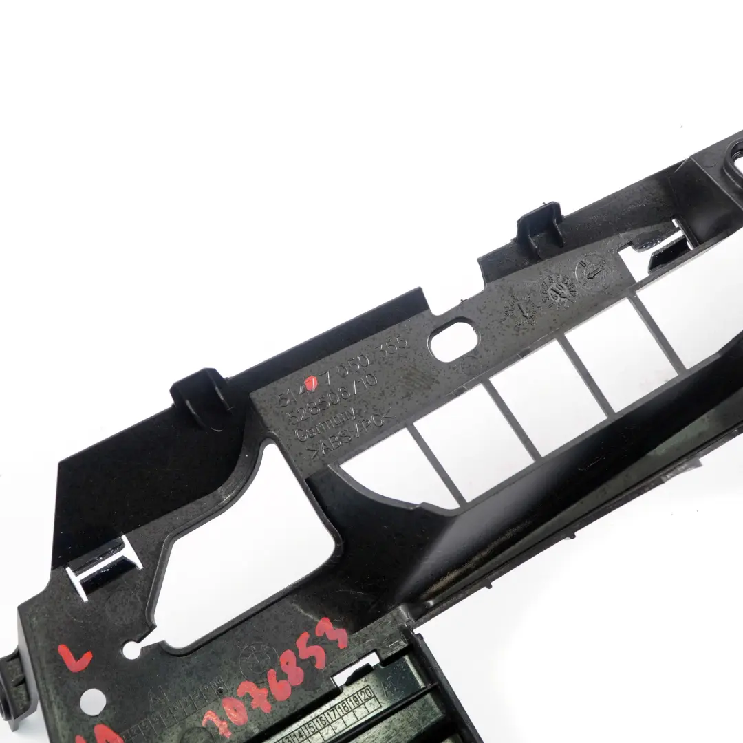BMW 5 E61 Touring Boot Trunk Trim Panel Railing Left N/S Black - SKU 7076853 - Part number 7076853