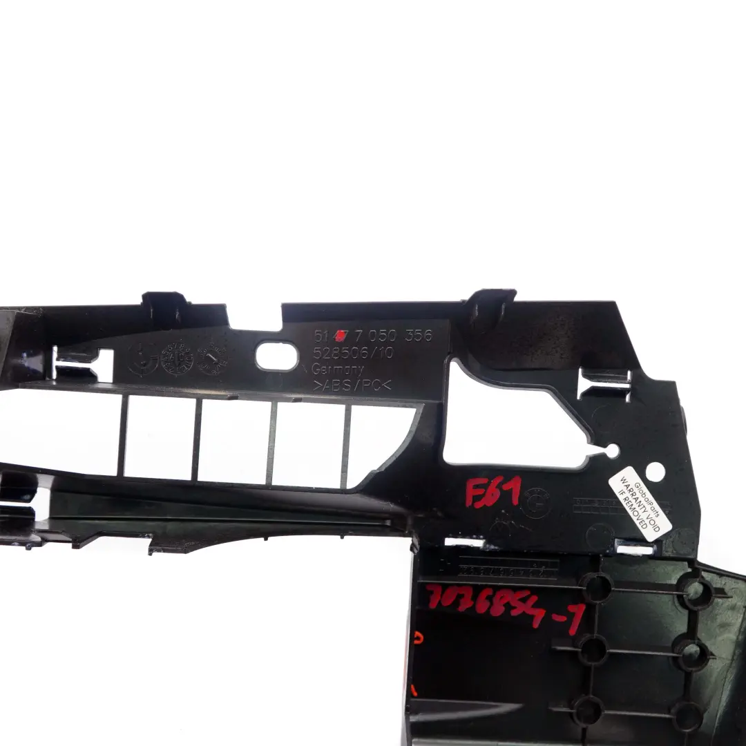 BMW 5 E61 Touring Boot Trunk Trim Panel Railing Right O/S Black - SKU 7076854 - Part number 7076854