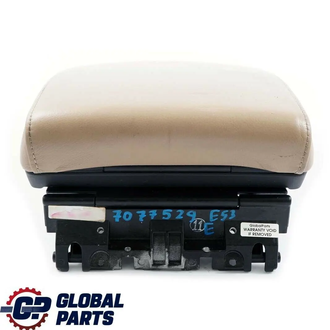 Leather Cover Centre Console Armrest Beige to BMW X5 Series E53 with Part number 7077529 BMW X5 Series E53 Leather Cover Centre Console Armrest Beige - SKU 7077529 - Part number 7077529