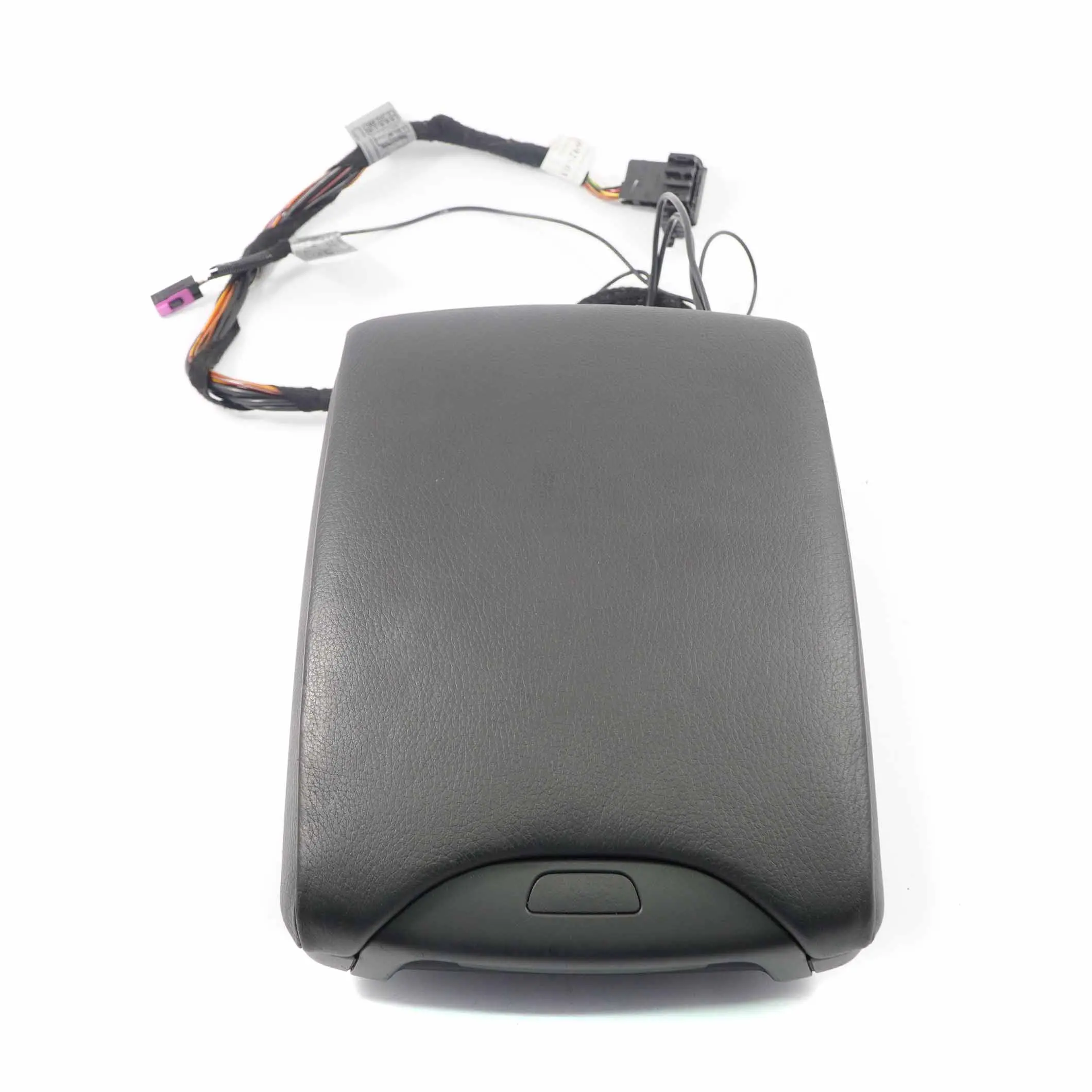 BMW X5 E53 Console Centrale Accoudoir Central Telephone en Cuir Noir 7077531