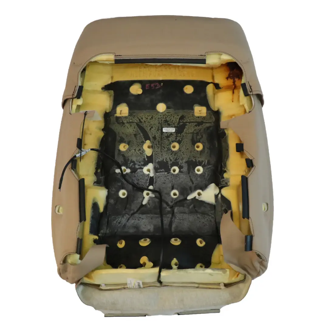 Rivestimento schienale sedile anteriore Pelle beige Dakota per BMW X5 E53 con numero di parte 7077555 BMW X5 E53 Rivestimento schienale sedile anteriore Pelle beige Dakota - SKU 7077555 - Numero di parte 7077555