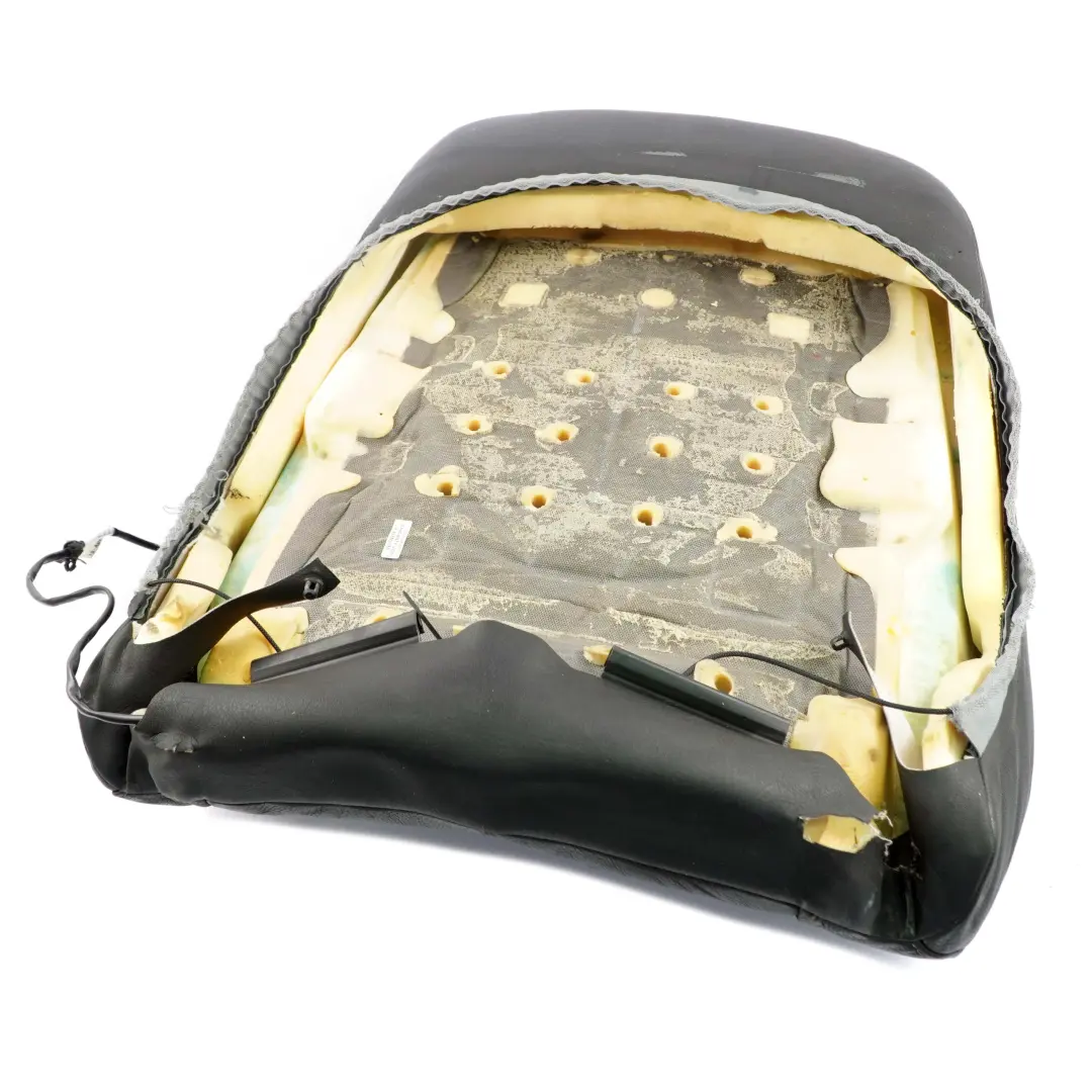 BMW X5 E53 Heated Front Sport Seat Backrest Cover Lining Black Leather Dakota - SKU 7077573-6 - Part number 7077573